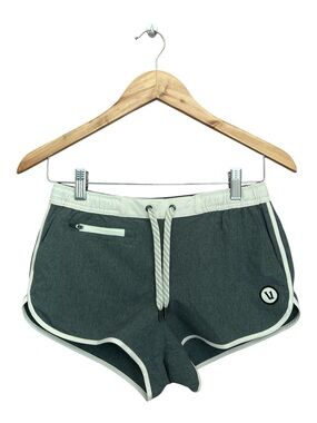 Vuori Tavi Shorts Charcoal Gray White Piping 2” Inseam Athletic Size XS